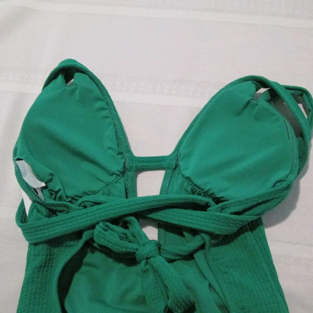 Becca Pucker Up Tear Drop One-Piece Swimsuit NWT Sz S - Picture 8 of 11